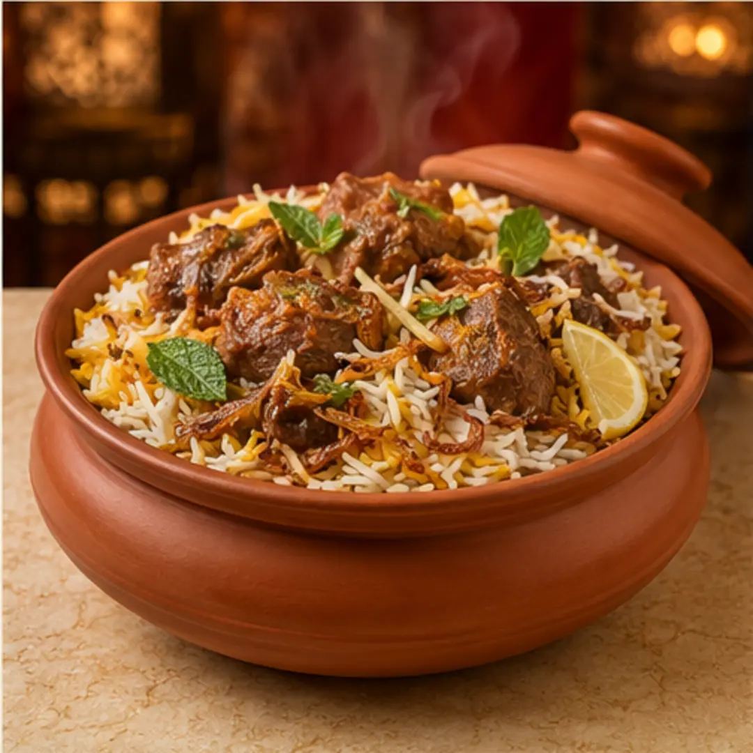 Matka Beef Biryani
